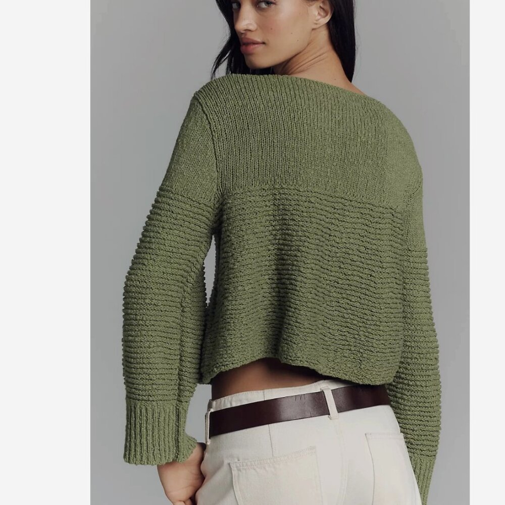 Antrhopologie X Pilcro Textured Boat-Neck Sweater NWT - Picture 2 of 10